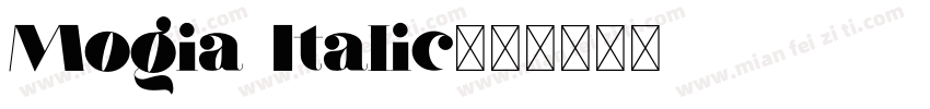 Mogia Italic字体转换